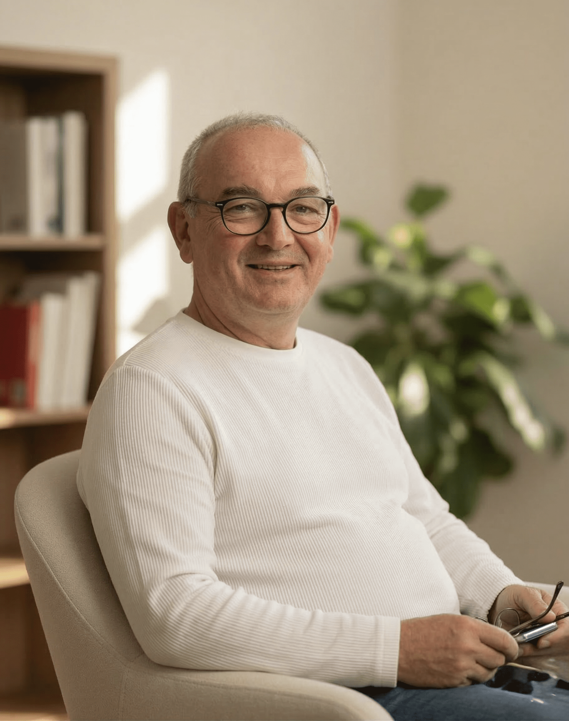 thierry dauvergne dans son cabinet à marolles en hurepoix