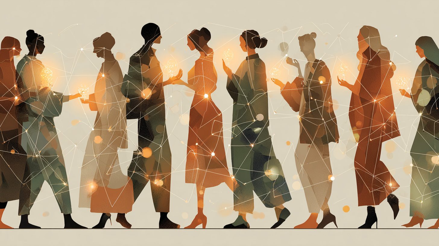 thérapie de groupe Gestalt — entraide et réciprocité entre participants illustration flat vector